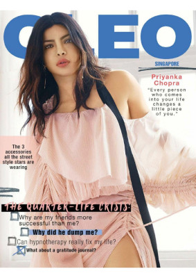 Priyanka Chopra in Cleo Magazine, Singapore October 2018 