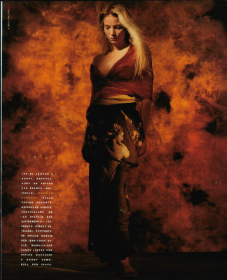 Rachel Williams ~ VOGUE Italia January 1990 by Albert Watson