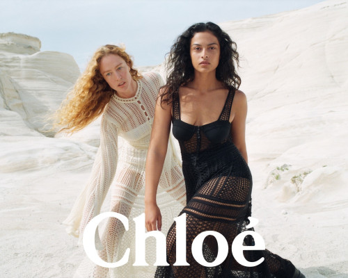 Raquel Zimmermann ~ Chloé F/W 2023 Campaign by Zoë Ghertner 