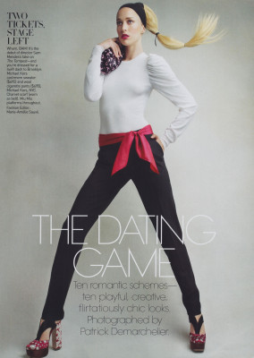 Raquel Zimmermann ~ US Vogue February 2010 by Patrick Demarchelier