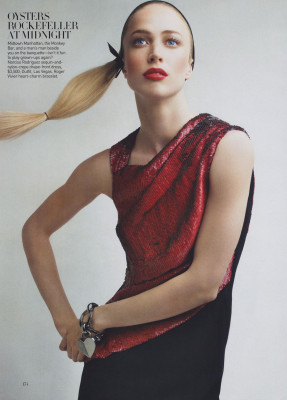 Raquel Zimmermann ~ US Vogue February 2010 by Patrick Demarchelier