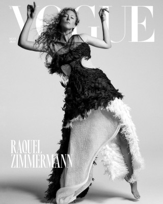Raquel Zimmermann ~ Vogue Brasil August 2024 by Chris Colls
