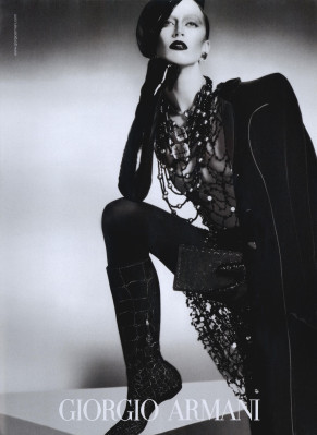 Raquel Zimmermann ~ Giorgio Armani Fall/Winter 2009.10 by Mert Alas, Marcus Pigg
