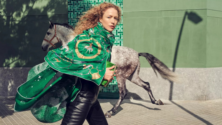 Raquel Zimmermann for Hermes