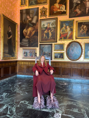 Raquel Zimmermann for Ferragamo in Florence by Juergen Teller