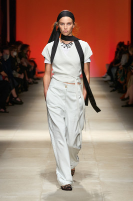 Rebecca Longendyke - Salvatore Ferragamo Spring/Summer 2022 Show in Milan