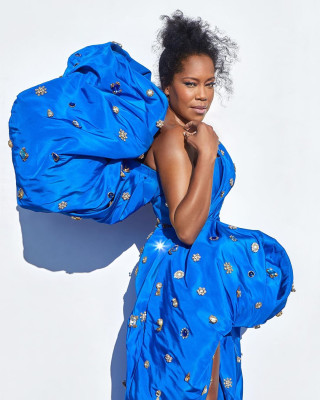 Regina King by James Anthony - Emmys Red Carpet // 2020