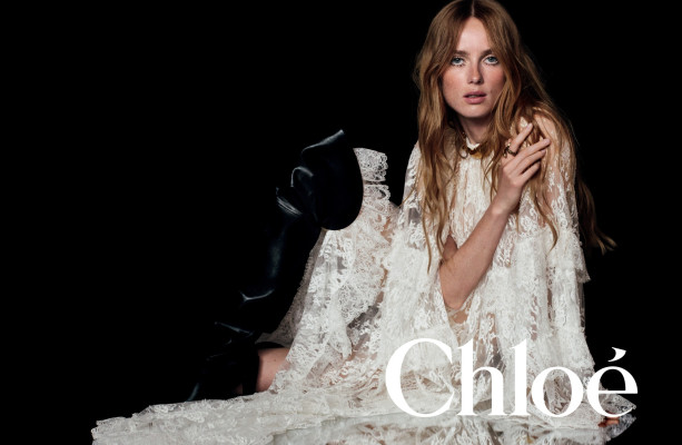 Rianne van Rompaey ~ Chloé Winter 2024 Campaign by  David Sims