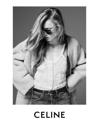 Rianne van Rompaey ~ Celine S/S 2025 by Hedi Slimane