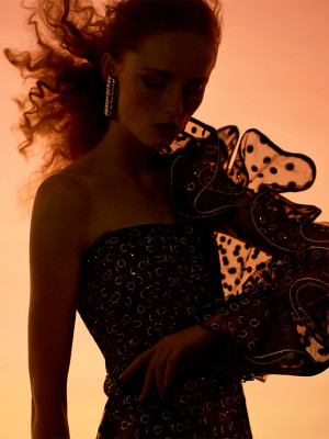 Rianne van Rompaey - Alberta Ferretti Fall/Winter Campaign