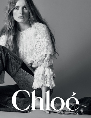 Rianne van Rompaey ~ Chloé Winter 2024 Campaign by  David Sims