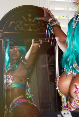 Rihanna at CropOver Carnival in Barbados August 2017