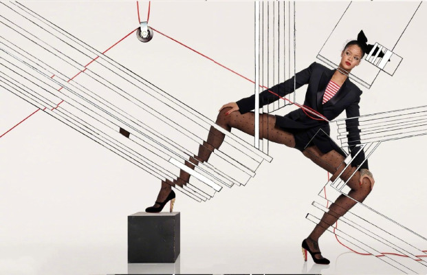 Rihanna for Vogue Paris December 2017 by Jean-Paul Goude
