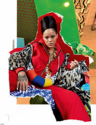 Rihanna for Vogue Paris December 2017 by Juergen Teller