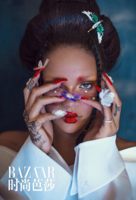 Rihanna by Chen Man for &#039;Harper&#039;s Bazaar China&#039; August 2019