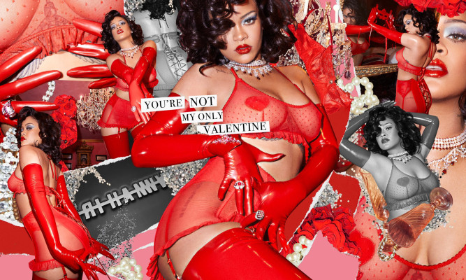 Rihanna by Dennis Leupold for Savage X Fenty &#039;Valentine&#039;s Day Collection&#039; (2021)