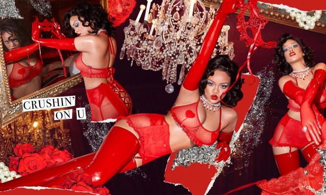 Rihanna by Dennis Leupold for Savage X Fenty &#039;Valentine&#039;s Day Collection&#039; (2021)