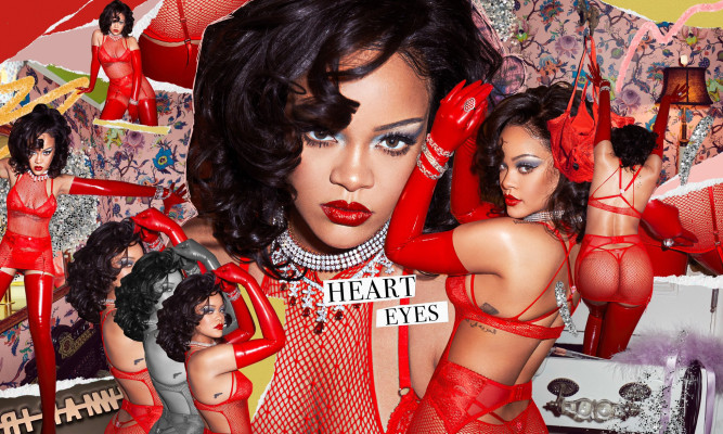 Rihanna by Dennis Leupold for Savage X Fenty &#039;Valentine&#039;s Day Collection&#039; (2021)