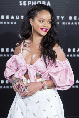 Rihanna at Fenty Beauty Launch Party in Madrid 09/23/2017