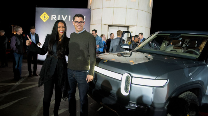 Rihanna - Auto Show Rivian in Los Angeles 11/26/2018