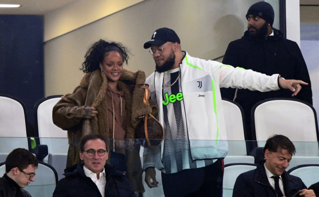 Rihanna - Juventus vs Atletico Madrid Game in Turin 11/26/2019