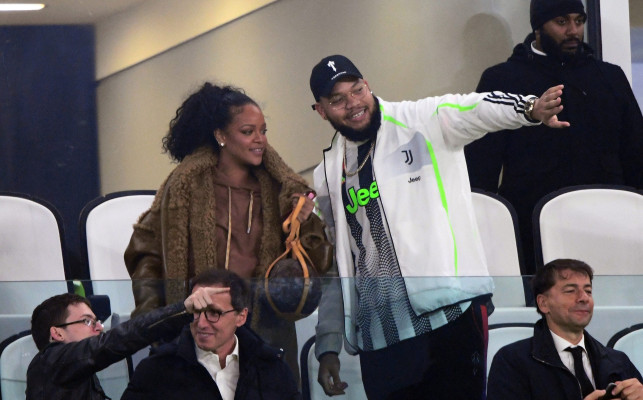 Rihanna - Juventus vs Atletico Madrid Game in Turin 11/26/2019