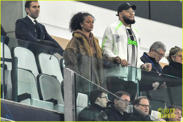 Rihanna - Juventus vs Atletico Madrid Game in Turin 11/26/2019