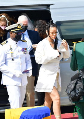 Rihanna-National Independence Honours Ceremony G. Square in Bridgetown 11/30/21