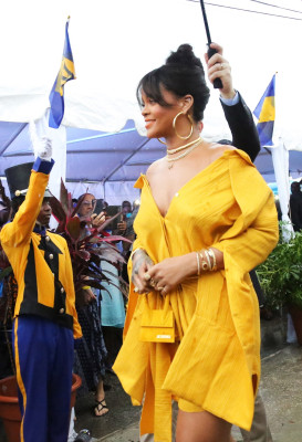 Rihanna at Opening ceremony of new road named Rihanna Drive in Barbados 11/30/17