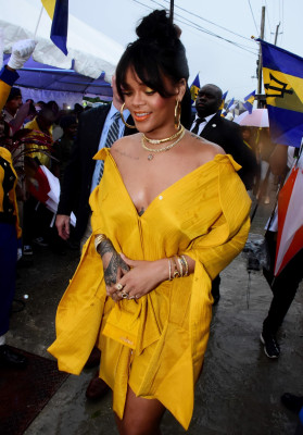 Rihanna at Opening ceremony of new road named Rihanna Drive in Barbados 11/30/17