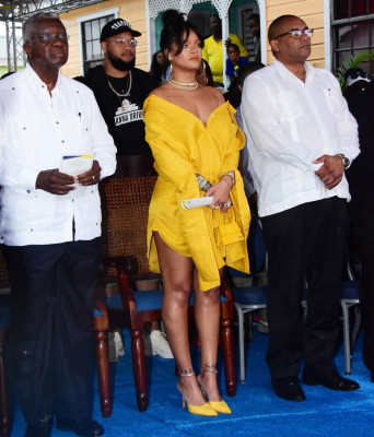 Rihanna at Opening ceremony of new road named Rihanna Drive in Barbados 11/30/17