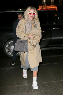 Rita Ora Getting To Hotel in New York 01/23/2018