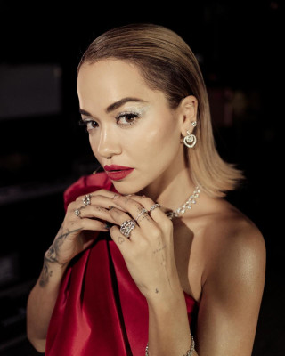 Rita Ora – Red Dress Shoot