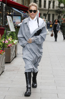 Rita Ora Street Fashion – Global House in London 