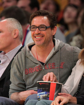 Robert Downey Jr - Lakers Game in Los Angeles 03/14/2011