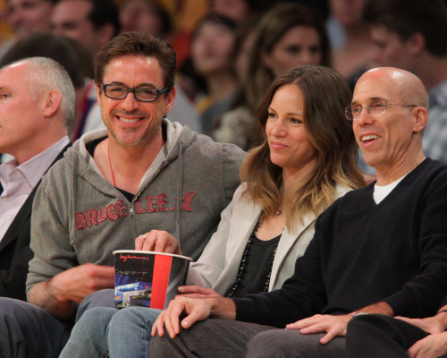 Robert Downey Jr - Lakers Game in Los Angeles 03/14/2011