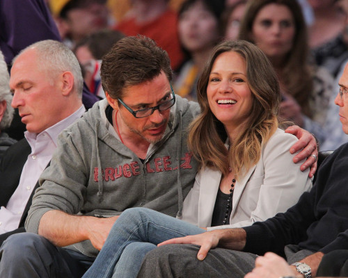 Robert Downey Jr - Lakers Game in Los Angeles 03/14/2011