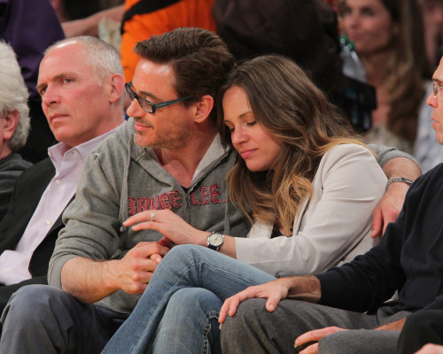 Robert Downey Jr - Lakers Game in Los Angeles 03/14/2011