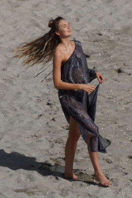 Romee Strijd – Poses for a Victoria Secret photoshoot in St. Barts