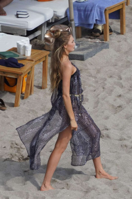 Romee Strijd – Poses for a Victoria Secret photoshoot in St. Barts