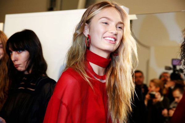 Romee Strijd Walks FENDI Show at Milan Fashion Week 