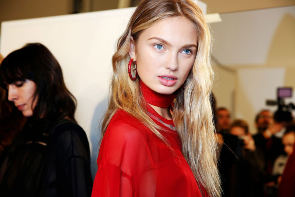 Romee Strijd Walks FENDI Show at Milan Fashion Week 