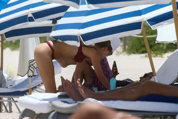 ROOSMARIJN DE KOK in Bikini at a Beach in Miami 06/10/2020