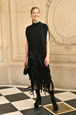 Rosamund Pike – Dior Fall 2024 Couture Show in Paris 