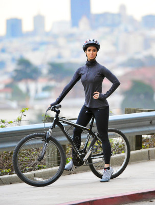Roselyn Sanchez - Finds Her Park at Golden Gate National Recreation Area in S/F 