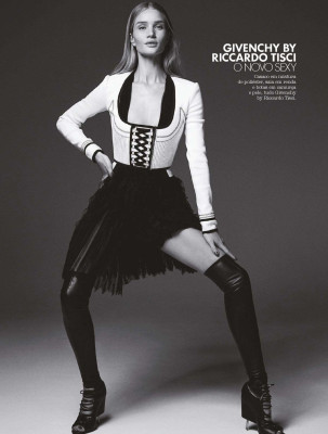Rosie  Huntington-Whitely - photoshoot for Elle UK