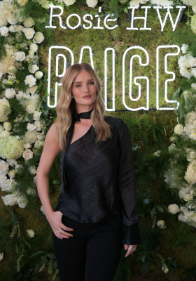 Rosie Huntington-Whiteley At Rosie HW x PAIGE Fall Collection launch in LA