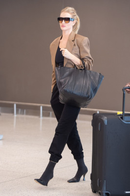 ROSIE HUNTINGTON-WHITELEY at JFK Airport in New York