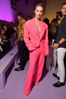ROSIE HUNTINGTON-WHITELEY at Versace Fashion Show at MFW in Milan 