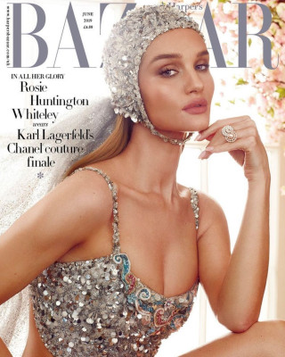 ROSIE HUNTINGTON-WHITELEY for Harper’s Bazaar Magazine, UK June 2019